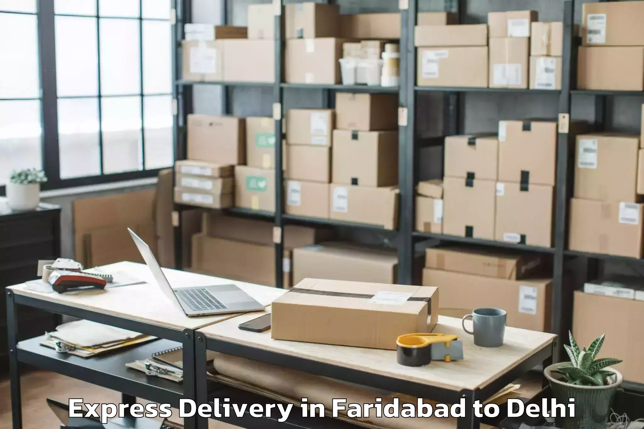 Quality Faridabad to Unity One Mall Cbd Shahdara Express Delivery